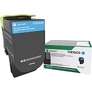 Lexmark Original Laser Toner Cartridge - Cyan - 1 Each (LEX71B10C0)