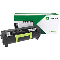 Lexmark Original Laser Toner Cartridge - Black - 1 Each (LEX51B1000)