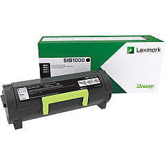 Lexmark Original Laser Toner Cartridge - Black - 1 Each (LEX51B1000)
