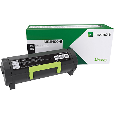 Lexmark Original High Yield Laser Toner Cartridge - 1 Each (LEX51B1H00)