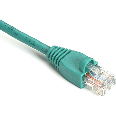 Black Box Cat5e 350-mhz Snagless Stranded Ethernet Patch Cable Unshielded(utp),cm Pvc(rj45 M/m),green,6-in. Cable,9-in.(22.9-cm)end-to-end (EVNSL8206IN)