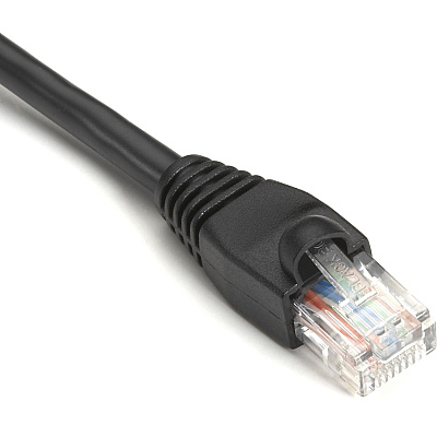 Black Box Cat5e 350-mhz Snagless Stranded Ethernet Patch Cable Unshielded(utp),cm Pvc(rj45 M/m),black,6-in. Cable,9-in.(22.9-cm)end-to-end (EVNSL8706IN)