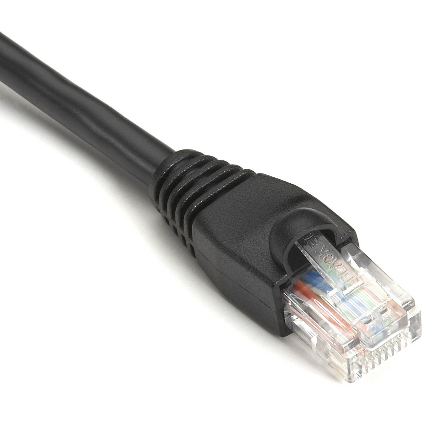Black Box Cat5e 350-mhz Snagless Stranded Ethernet Patch Cable Unshielded(utp),cm Pvc(rj45 M/m),black,6-in. Cable,9-in.(22.9-cm)end-to-end (EVNSL8706IN)