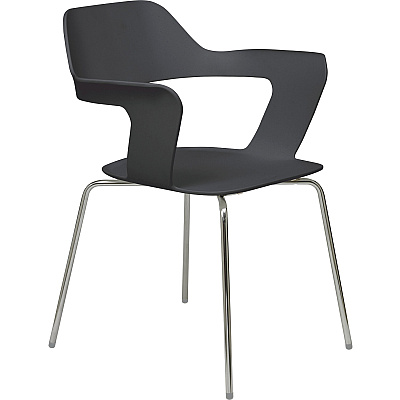 KFI Julep Poly Chair-Red (2500CHBLACK)