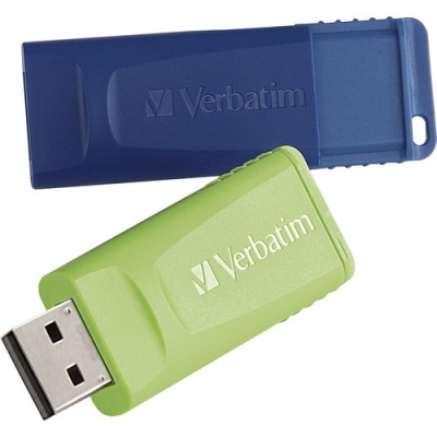 Verbatim 64GB Store 'n' Go USB Flash Drive - 2pk - Blue, Green (99812)
