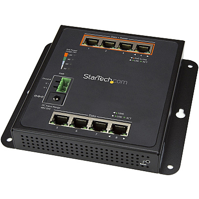 StarTech Industrial 8 Port Gigabit Poe Switch 30w (IES81GPOEW)