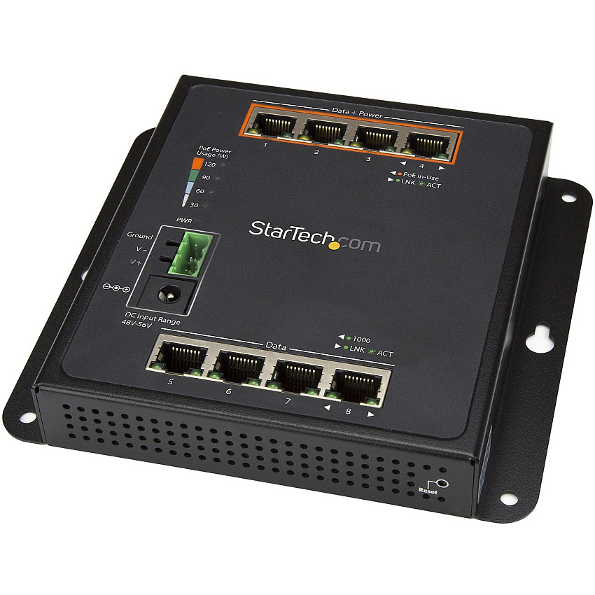StarTech Industrial 8 Port Gigabit Poe Switch 30w (IES81GPOEW)
