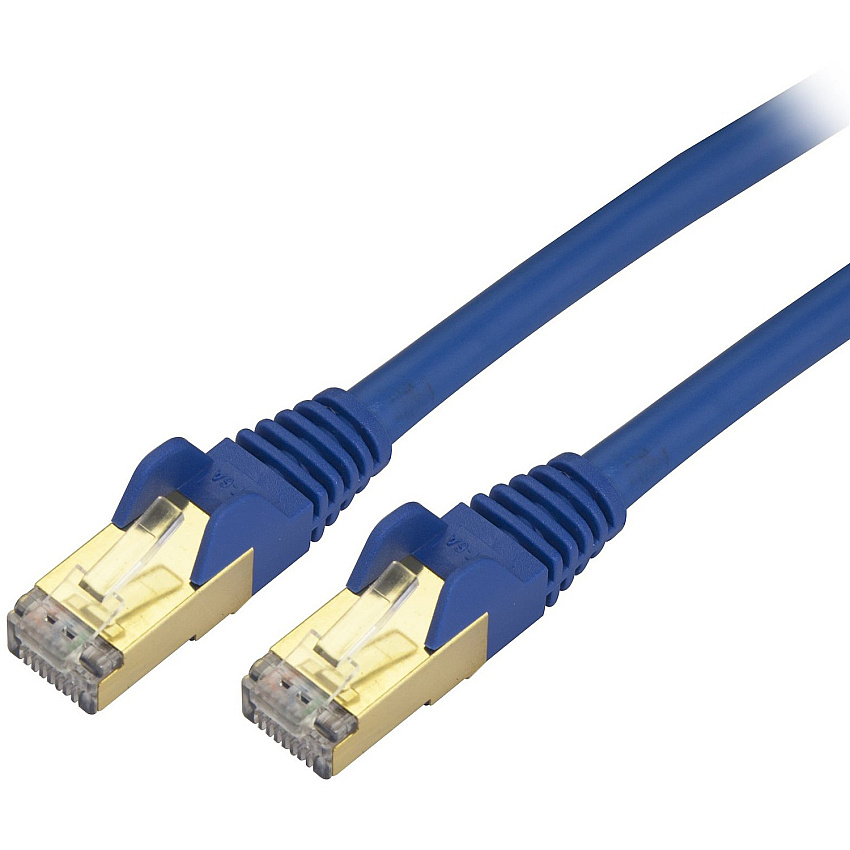 StarTech 6 Ft Cat6a Ethernet Cable - Stp Blue (C6ASPAT6BL)