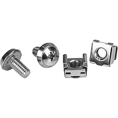StarTech M6 Rack Screws And Cage Nuts - 20 Pack (CABSCRWM620)