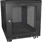 StarTech 12u Server Rack Cabinet 2-30in W/casters (RK1233BKM)