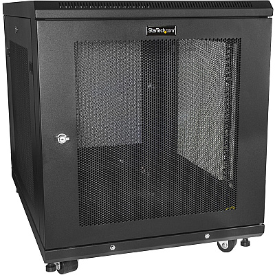 StarTech 12u Server Rack Cabinet 2-30in W/casters (RK1233BKM)