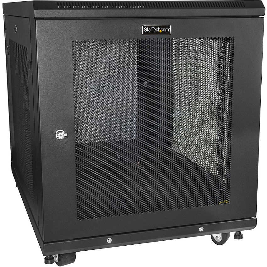 StarTech 12u Server Rack Cabinet 2-30in W/casters (RK1233BKM)