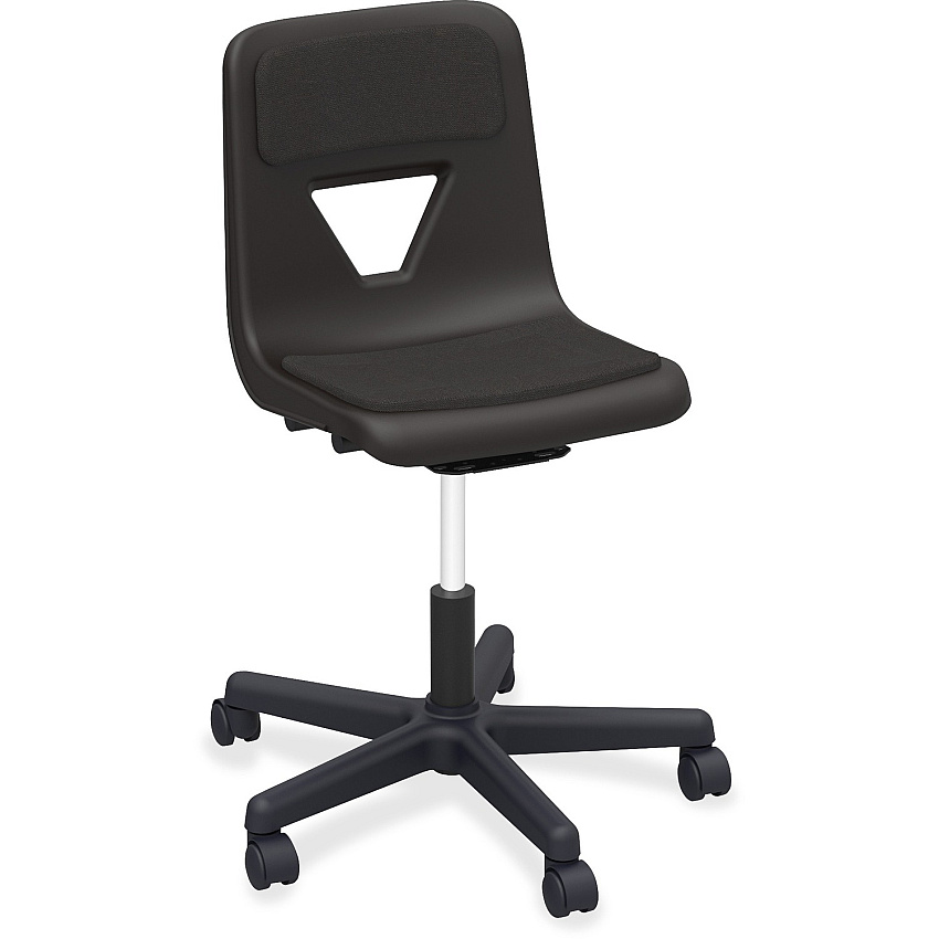 Lorell Classroom Adjustable-Height Padded Mobile Task Chair (LLR99913)