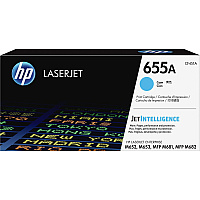 HP 655A (CF451A) Original Laser Toner Cartridge - Cyan - 1 Each