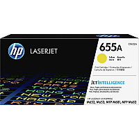 HP 655A (CF452A) Original Laser Toner Cartridge - Yellow - 1 Each