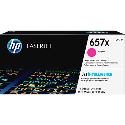 HP 657X (CF473X) Original High Yield Laser Toner Cartridge - Magenta - 1 Each