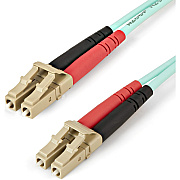 StarTech 1m (3ft) Lc/upc To Lc/upc Om4 Multimode Fiber Optic Cable, 50/125Âµm Lommf/vcsel Zipcord Fiber, 100g, Low Insertion Loss - Lszh Fiber Jumper Cord (450FBLCLC1)