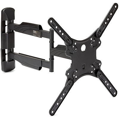 StarTech Full Motion Tv Wall Mount - For 32" To 55" Monitors - Heavy Duty Steel - Tv Monitor Wall Mount - Articulating Arm - Vesa Wall Mount With Tilt / Swivel (FPWARTB1M)