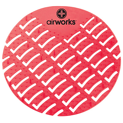 Airworks Urinal Screen, Lt. Red, Fruit Basket, 10/bx, Box Of 10 (AWUS229-BX)