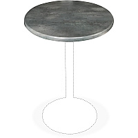 Holland Bar Stools Utility Table Top (OD36RBLKSTL)