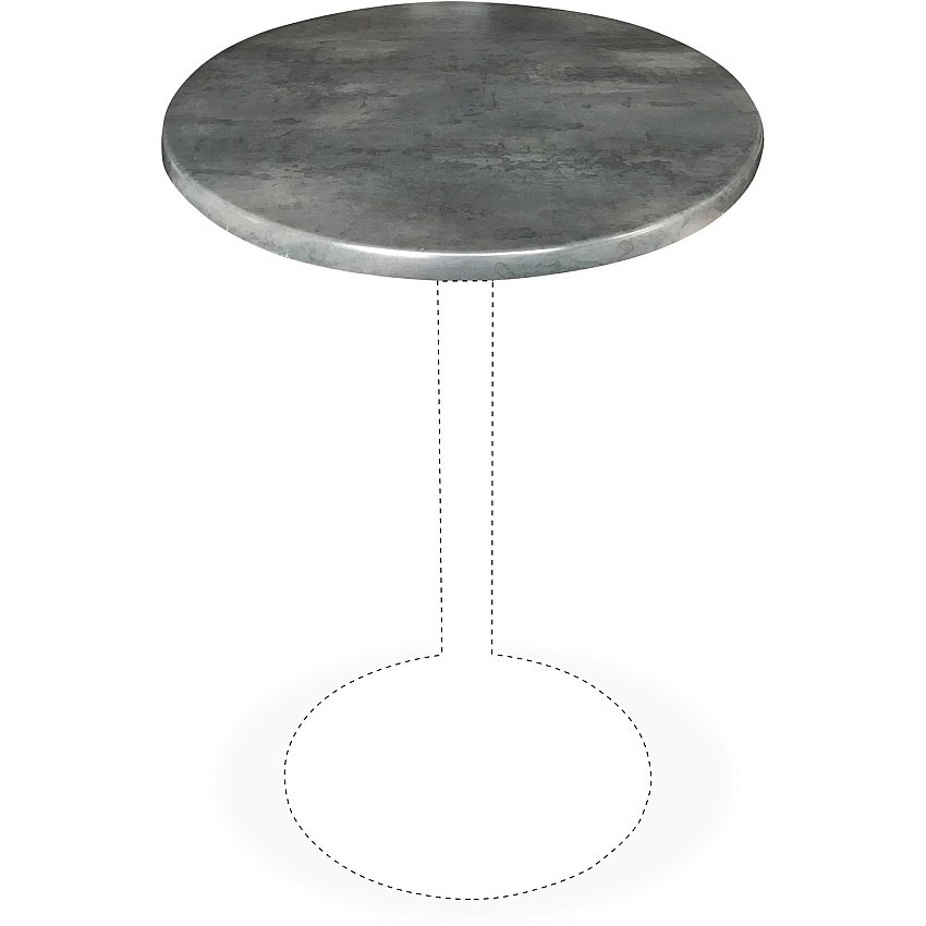 Holland Bar Stools Utility Table Top (OD36RBLKSTL)