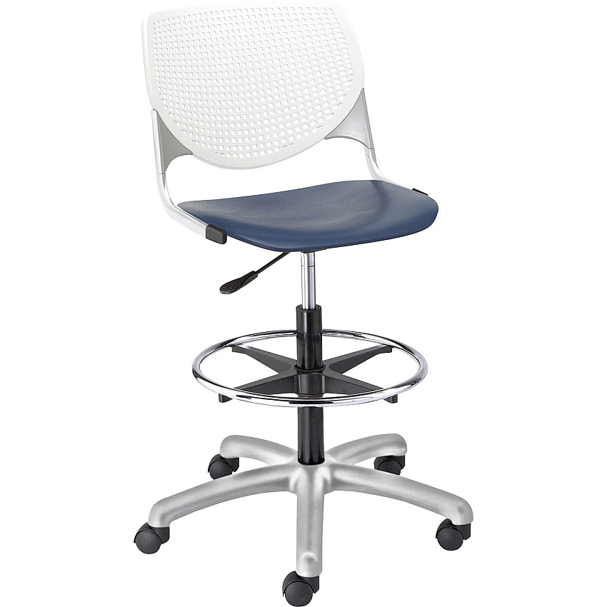KFI Kool Collection 2300 Armless Stool with Casters (DS2300B8S3)