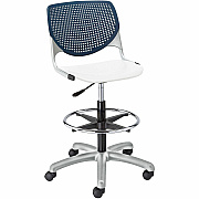 KFI Kool Collection 2300 Armless Stool with Casters (DS2300B3S8)
