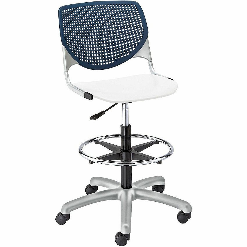 KFI Kool Collection 2300 Armless Stool with Casters (DS2300B3S8)