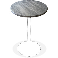 Holland Bar Stools Utility Table Top (OD36RGRYSTN)