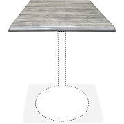 Holland Bar Stools Utility Table Top (OD36SGRYSTN)