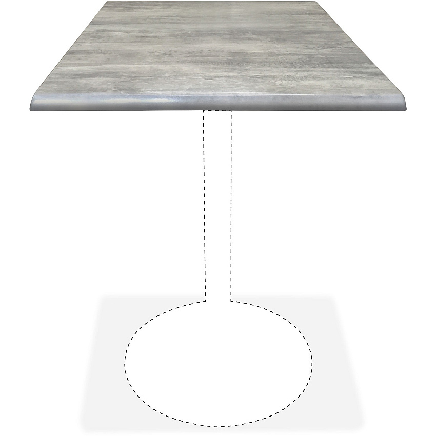 Holland Bar Stools Utility Table Top (OD36SGRYSTN)