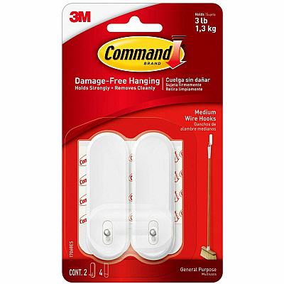 Command Medium Wire Hook (MMM17068ES)