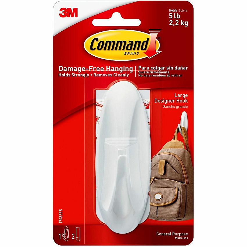 Command Large Designer Hook (MMM17083ES)
