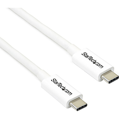 StarTech Thunderbolt 3 Cable 2m 20gbps White (TBLT3MM2MW)