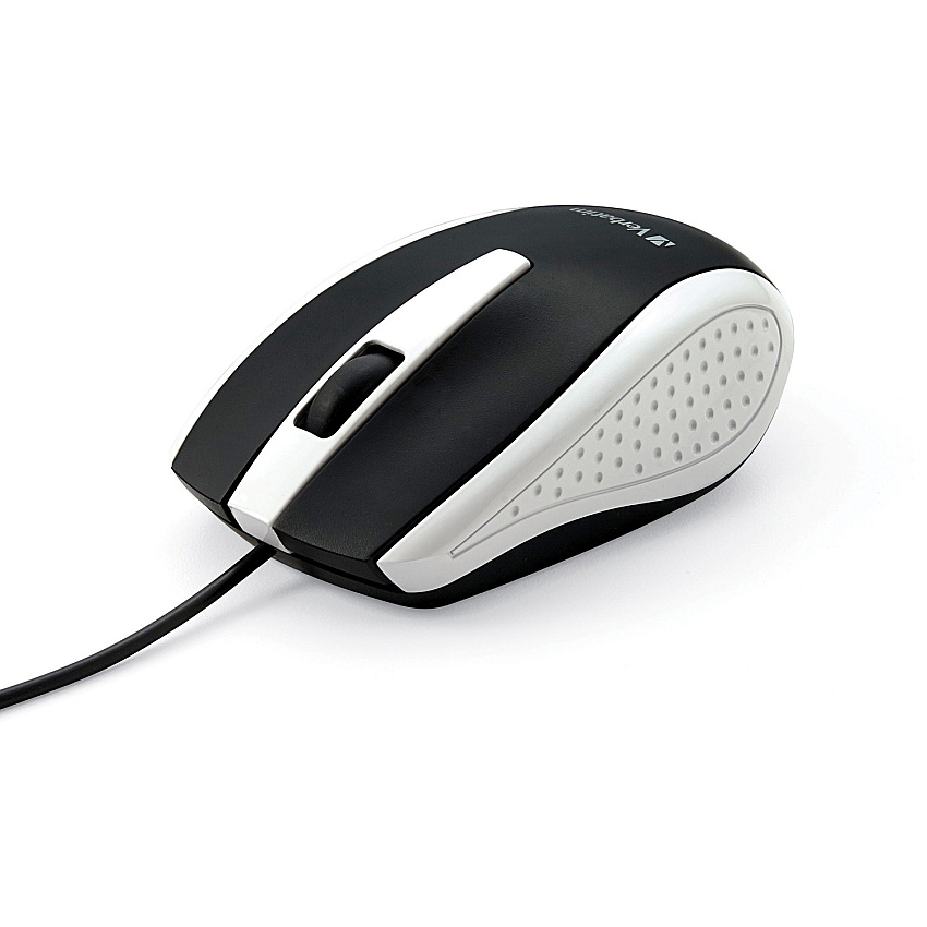Verbatim Corded Notebook Optical Mouse - White (99740)