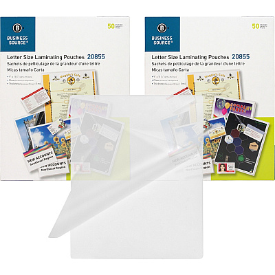 Business Source Letter Size Laminating Pouches (BSN20855BD)
