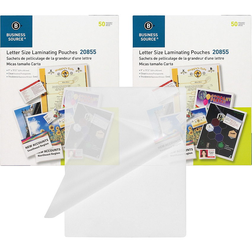 Business Source Letter Size Laminating Pouches (BSN20855BD)