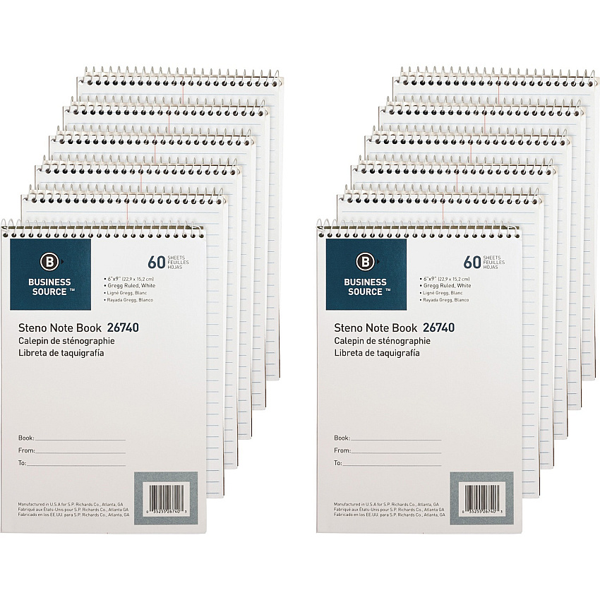 Business Source Steno Notebook (BSN26740PK)
