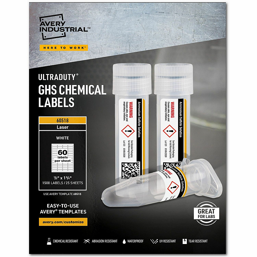 Avery UltraDuty Chemical Label (AVE60518)