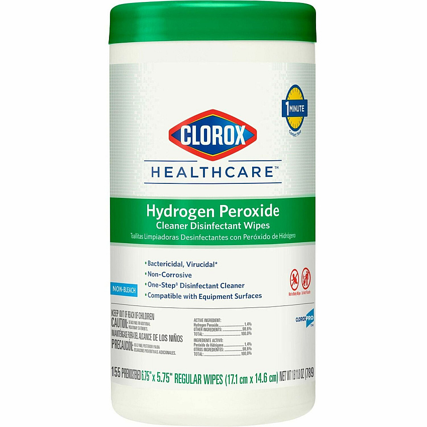 Clorox Healthcare Hydrogen Peroxide Cleaner Disinfectant Wipes (CLO30825)