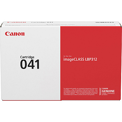 Canon 041 Original Standard Yield Laser Toner Cartridge - Black - 1 Each (CNMCRTDG041)