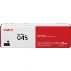 Canon 045 Original Standard Yield Laser Toner Cartridge - Black - 1 Each (CRTDG045BK)