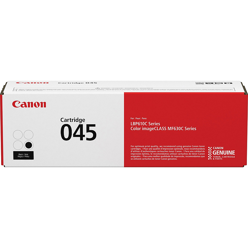 Canon 045 Original Standard Yield Laser Toner Cartridge - Black - 1 Each (CNMCRTDG045BK)