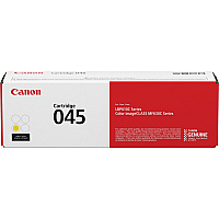 Canon 045 Original High Yield Laser Toner Cartridge - Yellow - 1 Each (CNMCRTDG045Y)