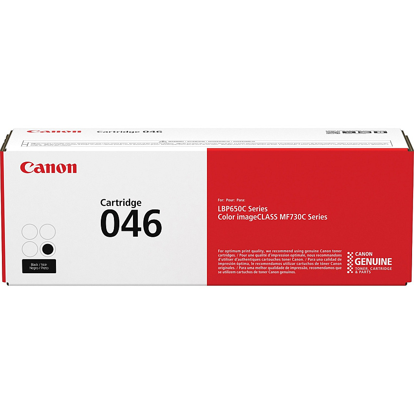 Canon 046 Original Standard Yield Laser Toner Cartridge - Black - 1 Each (CNMCRTDG046BK)