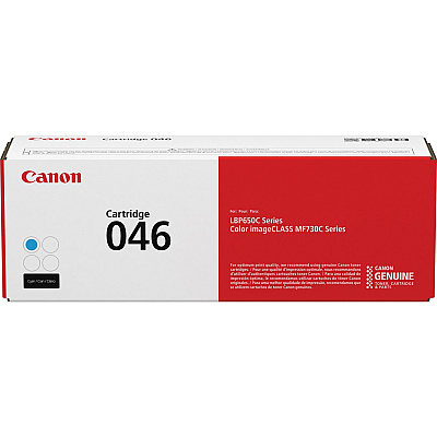 Canon 046 Original Standard Yield Laser Toner Cartridge - Cyan - 1 Each (CNMCRTDG046C)