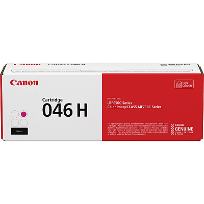 Canon 046H Original High Yield Laser Toner Cartridge - Magenta - 1 Each (CNMCRTDG046HM)