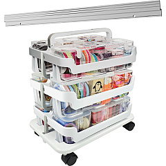 deflecto Stackable Caddy Organizer Multi-Pack Bundle (DEF329003BB)