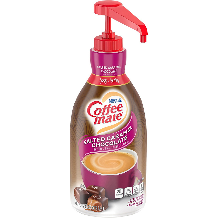 Coffee-mate Coffee-mate Salted Caramel Chocolate Liquid Coffee Creamer Pump Bottle (NES79976)
