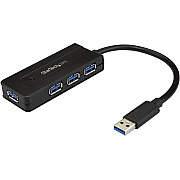StarTech 4 Port Usb 3.0 Hub (5gbps) - Mini Hub With Charge Port - Includes Power Adapter (ST4300MINI)